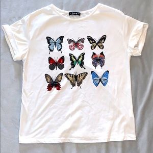 Shein Butterfly Top